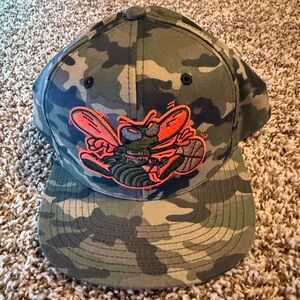 Men's Charlotte Hornets - Mitchell & Ness Camo Hardwood Classics Snapback Hat